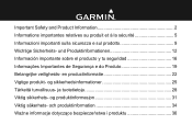 Garmin nuvi 2595LMT Important Safety and Product Information