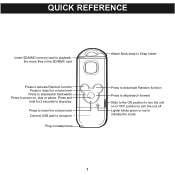 Memorex Tinkerbell Mix Stick DDA8040-TNK Quick Reference Guide