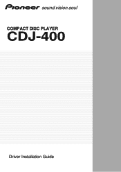 Pioneer CDJ-400 Driver Installation Guide to operate CDJ-400(s) through the Pioneer DJS software