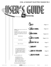 Maytag MER5750BAQ User Guide