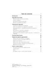 2014 Ford Explorer Owner Manual (Spanish) Printing 1
