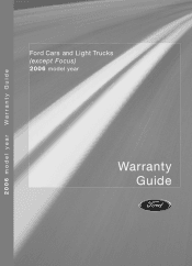 2006 Ford Ranger Warranty Guide 5th Printing