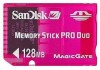 Get SanDisk SDMSG-128-A10 - PSP 128MB Memory Stick PDF manuals and user guides