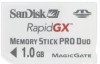 Get SanDisk SDMSGX3-1024R - RapidGX 1 GB Memory Stick Pro Duo PDF manuals and user guides