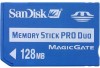 Get SanDisk SDMSPDS-128-A99 - Shoot & Store Memory Stick Pro Duo Card PDF manuals and user guides