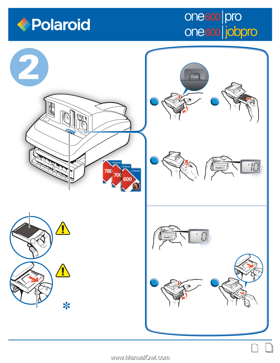 Polaroid One Step Instruction Manual