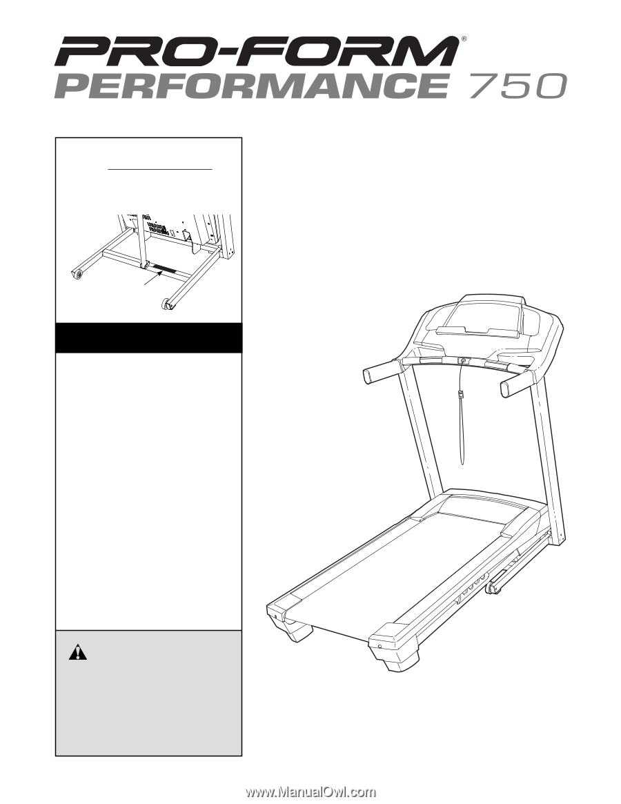 erotisch Anzai Extreem ProForm Performance 750 Treadmill | Dutch Manual