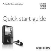 Philips SA1VBE08K Quick start guide