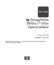 HP StorageWorks 1900ux HP StorageWorks 3800ux/7100ux Optical Jukebox User's Guide (AA969-90902, May 2004)