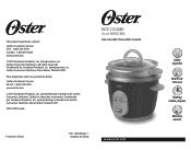 Oster 6-Cup Rice Cooker Instruction Manual