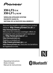 Pioneer XW-LF3-T Operating Instructions
