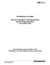 HP D7171A HP Netserver LXr 8000 PCI Hot Plug Replacement