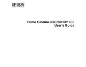 Epson Home Cinema 760HD Users Guide