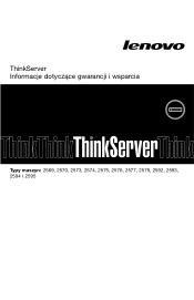 Lenovo ThinkServer RD630 (Polish) Warranty and Support Information