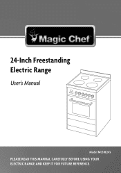 Magic Chef MCSRE24S User Manual
