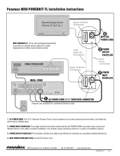 Panamax MIW-POWERKIT-TL Manual