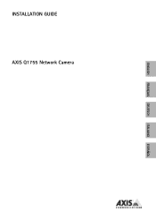 Axis Communications Q1755 Q1755 - Installation Guide