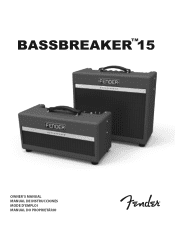 Fender Bassbreakertrade 15 Head Bassbreaker 15 Owner s Manual