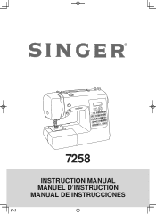 Singer Stylist 7258 User Manual
