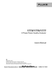 Fluke 1777 Product Manual