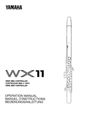 Yamaha WX11 Owner's Manual (image)