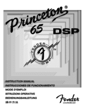 Fender Princeton 65 DSP Owners Manual