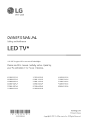 LG 65SM8100AUA Owners Manual