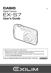 Casio EX-S7 Owners Manual