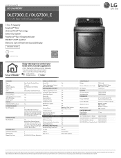 LG DLG7301VE Specification