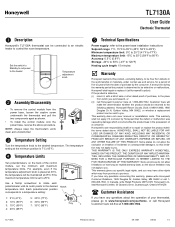 Honeywell TL7130A Owner's Manual