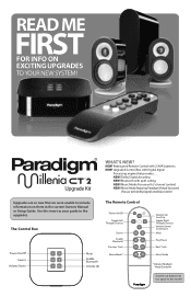 Paradigm Millenia CT 2 Instruction Sheet