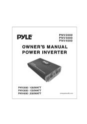 Pyle PNV2000 PNV2000 Manual 1