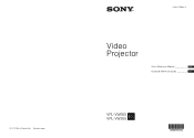 Sony VPL-VW365 Quick Reference Manual