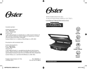 Oster 3-in-1 Panini Maker Instruction Manual