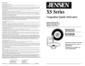 Jensen XS1212 Technical Manual