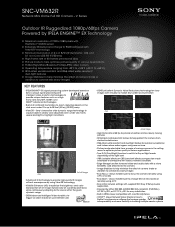 Sony SNCVM632R Specification Sheet (SNC-VM632R Data Sheet)