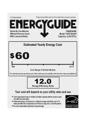 Frigidaire FGRC0844S1 Energy Guide