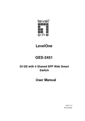 LevelOne GES-2451 Manual