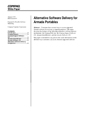 Compaq 7400 HP Notebook PCs - Alternative Software Delivery For Armada Portables