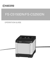 Kyocera ECOSYS FS-C5150DN FS-C5150DN/5250DN Operation Guide
