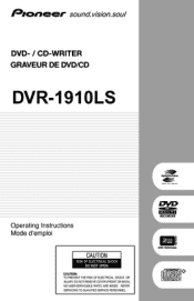 Pioneer DVR-1910 Operating Instructions