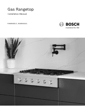 Bosch RGM8058UC Installation Instructions