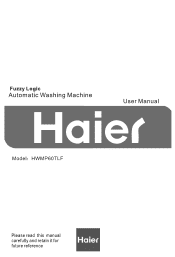 Haier HWMP60TLF User Manual