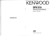 Kenwood DPX-510 User Manual