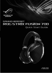 Asus ROG Strix Fusion 700 Quick Start Guide for Multiple Languages