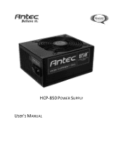 Antec HCP-850 Manual