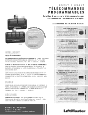 LiftMaster 894LT 892LT Product Guide French