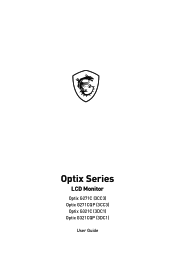 MSI Optix G321CQP User Manual
