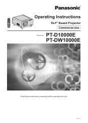 Panasonic PT-D10000 User Manual