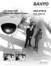 Sanyo VCC-P7574 Brochure